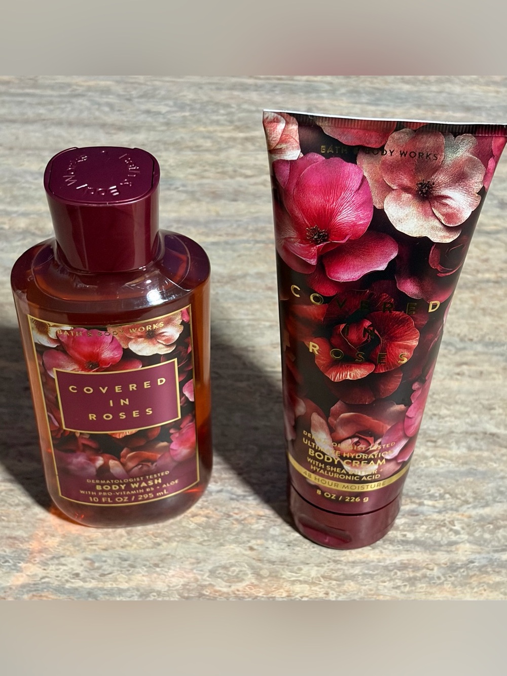 Bath & Body Works Covered in Roses Body Wash & Cream Duo